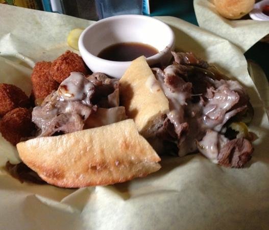 Bar Gernika signature dishes Lamb Grinder, Solomo Sandwich, Croquetas, Beef Tongue